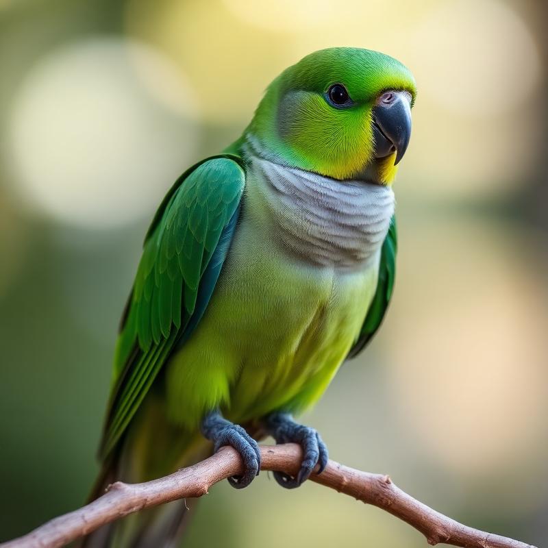 Olive the Quaker (Monk) Parakeet