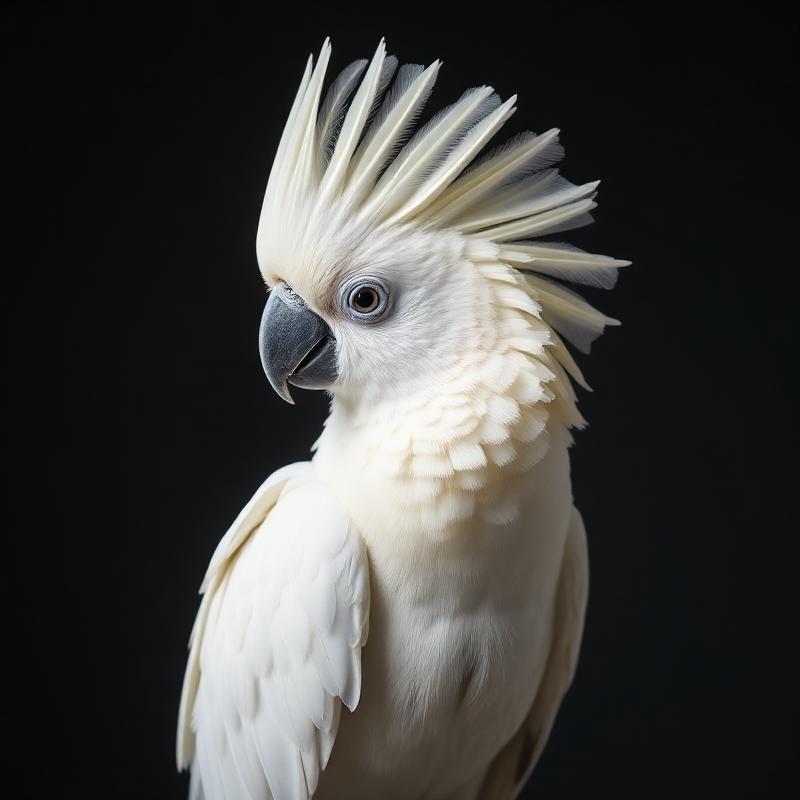 Snowy the Umbrella Cockatoo